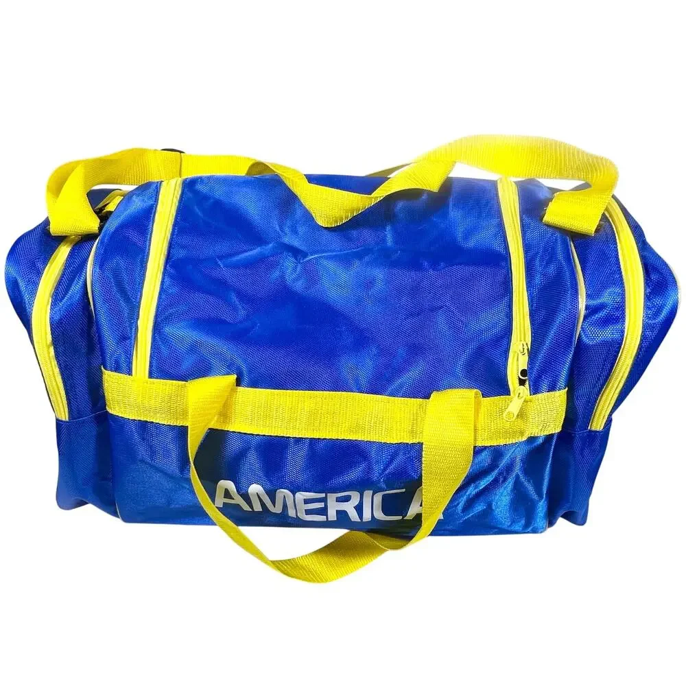 Club America Maleta Deportivo Soccer Duffle Bag Blue Large Gym Sport Travel Bag